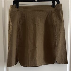 Chic Olive Green Mini Skirt